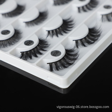 Vigorous Silk Supplier New Fashion Make Up Extension Synthetic Wholesale Vendor Full Strip False Eyelashes